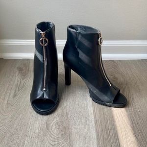 Black Ankle Heeled Boot